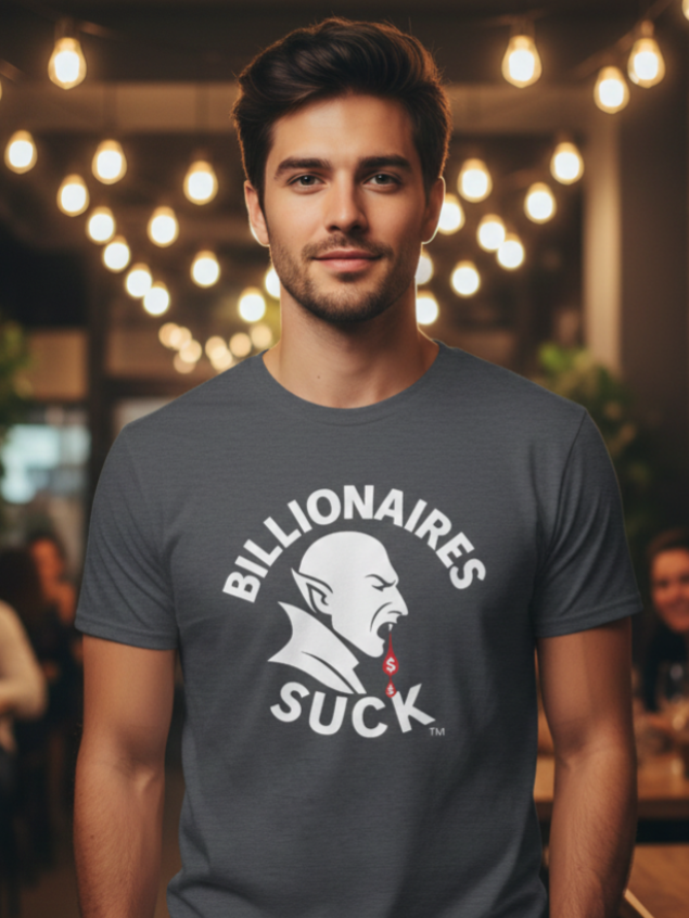 Billionaires Suck t-shirt