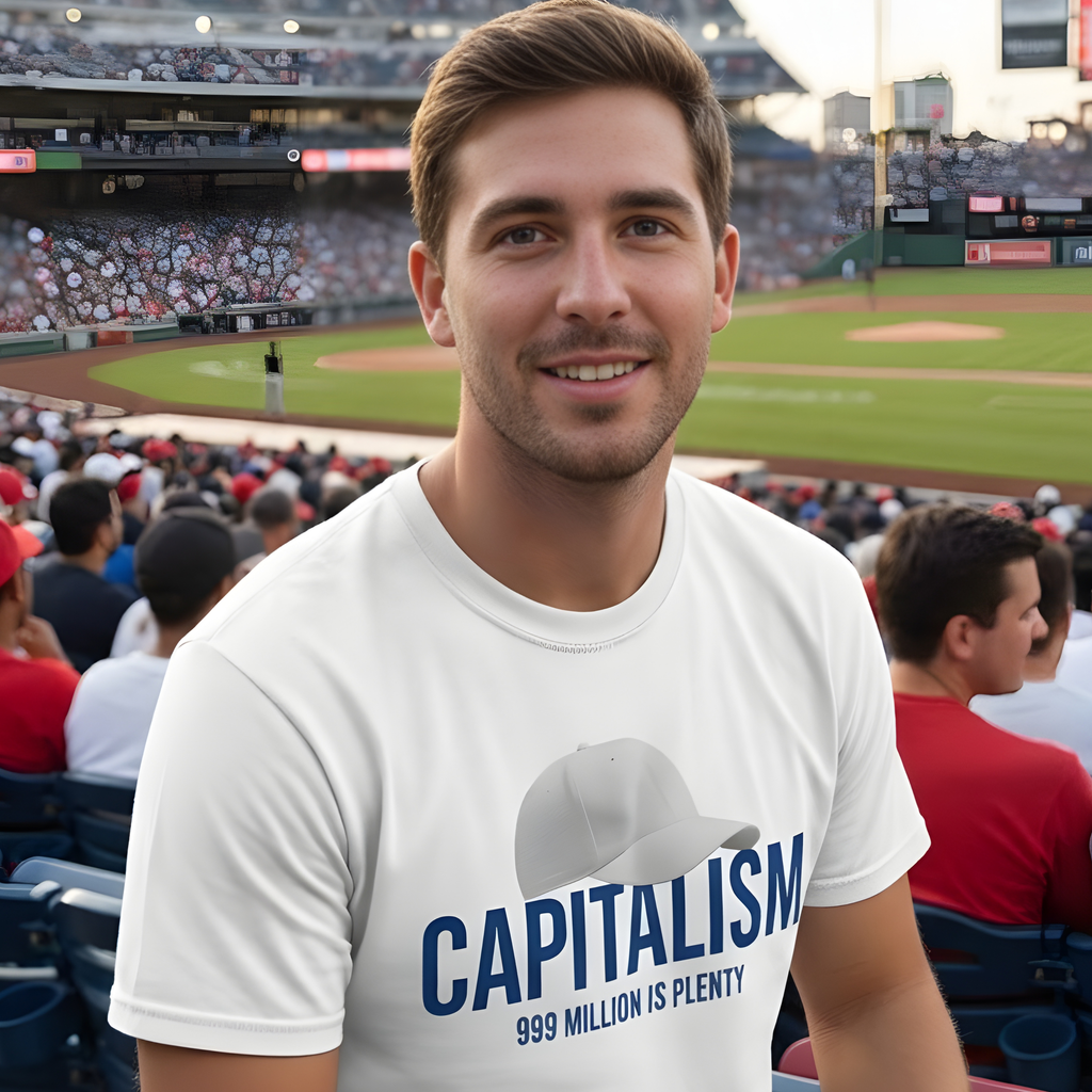 Let's put a Cap on Capitalism - 999 Million is Plenty t-shirt